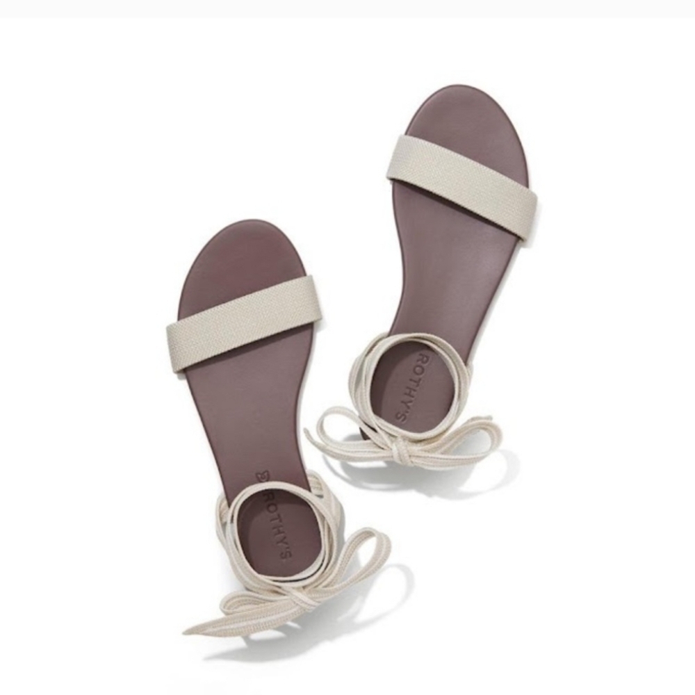 New Rothy’s wrap sandal in sandcastle